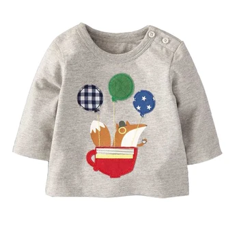 Drabužių 2020 m. Pavasario Stiliaus Vaikams, Cartoon T-shirt Baby Girl Viršūnes Berniukas Tees 1-4 Metų ilgomis Rankovėmis, Vaikams, Drabužiai, Marškinėliai
