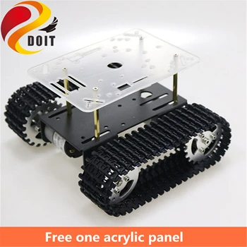SZDOIT T101 Metalo Protingas Robotas Bakas, Važiuoklė Rinkinys Vikšrinis Krautuvas Robotų Platforma Nesurinkti 