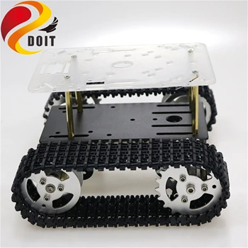 SZDOIT T101 Metalo Protingas Robotas Bakas, Važiuoklė Rinkinys Vikšrinis Krautuvas Robotų Platforma Nesurinkti 