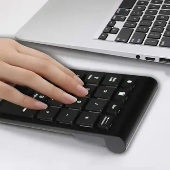 2.4 G Bevielio Mini Skaitmeninės Klaviatūros 18 Klavišus USB Numeris Skaičių Klaviatūros Padas Pelės Nešiojamojo KOMPIUTERIO, Nešiojamojo kompiuterio Darbalaukį