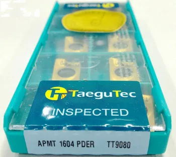 100VNT taegutec APMT1604PDER TT9080Cemented karbido įdėklai CNC frezavimo įterpti įrankis