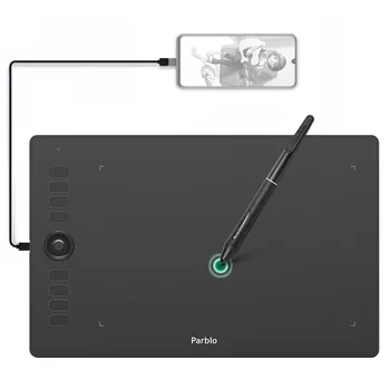 Parblo A610 Pro Grafinis Piešinys Tablet Palaiko Telefonų 
