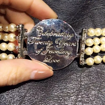 Amorita Vintage boutique apyrankės, pagaminti iš perlų imitacija motinos galvos