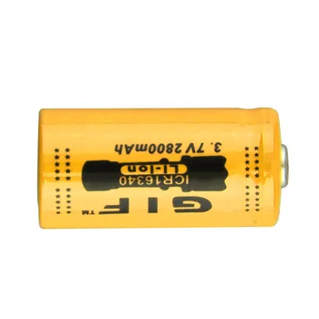 4pcs/daug GTL Universalus 16340), 3,7 V 2800mAh Akumuliatoriai Li-ion Baterija Raudona Geltona Mėlyna Didmeninės