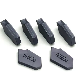 10VNT Juostinėmis ašmenys SP300 PC9030 NC3020 NC3030 3mm karbido įterpti metalo tekinimo įrankiai sp 300 Pjovimo peilis