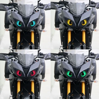 Už YAMAHA MT09 MT-09 MT 09 2016 m. 2017 m. 2018 m. 3D Motociklo Priekinio Lauktuvės priekinis žibintas Lipdukas Guard Lipdukai