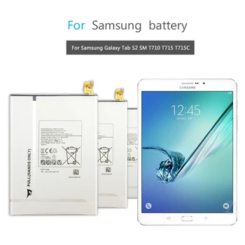 Tabletę Li-Polimero Baterijos Samsung Galaxy Tab S2 8.0 SM T710 T715 T715C SM-7710 SM-T715 Baterija 4000mAh EB-BT710ABE