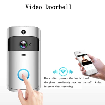 Smart WIFI bevielio vaizdo doorbell Nuotolinio vaizdo monitorius, domofonas doorbell Butų IR Signalizacijos Belaidžio Saugumo kamerų