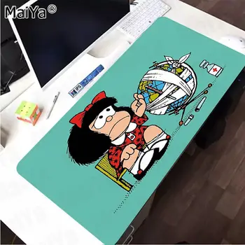 Maiya Į Įžuvinti Mafalda Žaidėjus Greitis Pelių Mažmeninės Mažas Guma Gumos Kilimėlis KOMPIUTERIO, Kompiuterinių Žaidimų kilimėlis