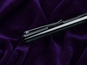 LEMIFSHE Hati 95 Flipper sulankstomas peilis D2 ašmenys G10 + plieno rankena kempingas medžioklės lauko išgyvenimo kišenėje Virtuvės peiliai edc