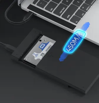 Blueendless HDD Case SATA į USB 3.1/3.0/2.0 10Gbps 2.5 colių Nešiojamų SATA Išorinis HDD Talpyklos Tipas C 3.1 Išoriniai HDD Atveju