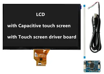 9 colių LCD ekranas, jutiklinis ekranas AT090TN10 20000938-30 AT090TN12 Atsparumas Capacitive skaitmeninis keitiklis su vairuotojo lenta
