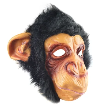 Helovinas Beždžionės Kaukė Juokinga Gyvūnų Šalies Kostiumų Galvos Išgalvotas Rekvizitai YH-17