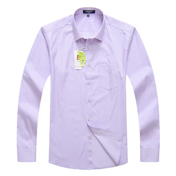 BAO SHAN kropkowany spausdinti vyriški didelio dydžio verslo atsitiktinis laisvi marškinėliai 2020 m. rudenį prekės ženklo drabužių elegantiškas klasikinis jaunimo marškinėliai