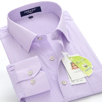 BAO SHAN kropkowany spausdinti vyriški didelio dydžio verslo atsitiktinis laisvi marškinėliai 2020 m. rudenį prekės ženklo drabužių elegantiškas klasikinis jaunimo marškinėliai