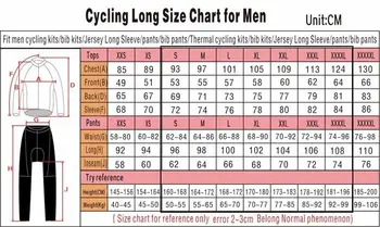 Vyrai pro komandos dviračiais drabužių žiemos dviračių džersis šilumos vilnos ilgomis rankovėmis kalnų dviratis jersey dviračių drabužėlių xxs-5xl