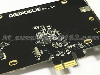 Didelės Spartos DEBROGLIE DB-2016 SATA III PCIe SSD kortelės Adapteris SATA III PCI-E X1 SSD Adapterio plokštę