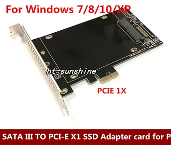 Didelės Spartos DEBROGLIE DB-2016 SATA III PCIe SSD kortelės Adapteris SATA III PCI-E X1 SSD Adapterio plokštę